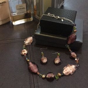 Necklace and earring set